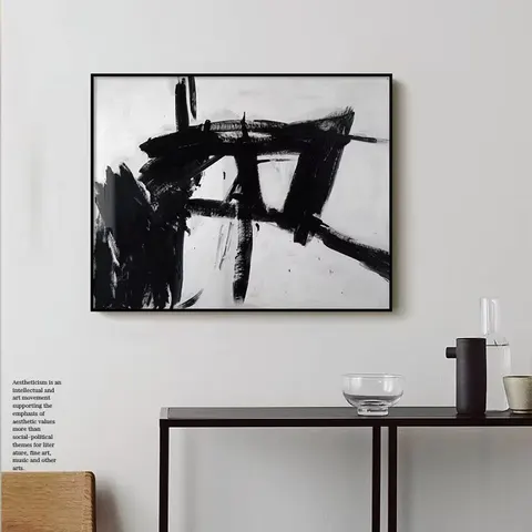 山水 单幅 装饰画 现代简约 客厅背景墙挂画 手绘油画
