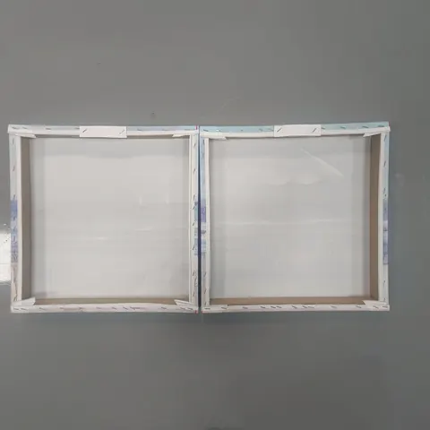 海浪 两联 装饰画 原木风 客厅背景墙挂画 手绘油画