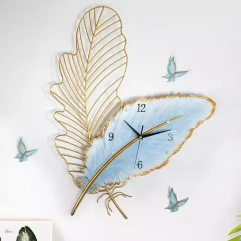 羽毛 单幅 装饰画 现代简约 客厅背景墙挂画 LED带灯画