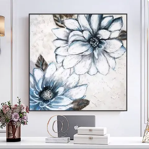 抽象 单幅 装饰画 现代简约 客厅背景墙挂画 手绘油画