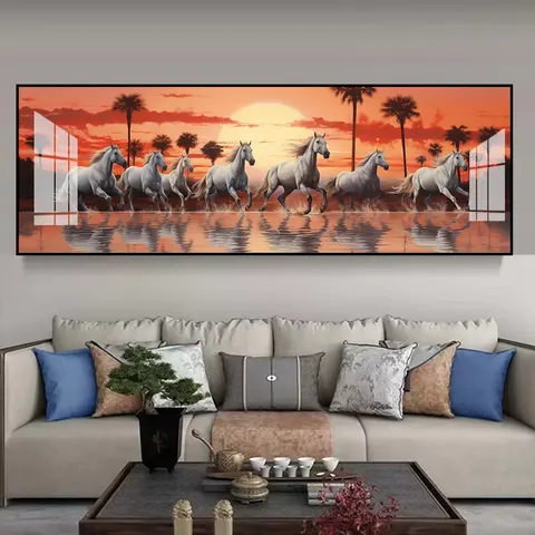 动物 单幅 装饰画 现代简约 客厅背景墙挂画 晶瓷画