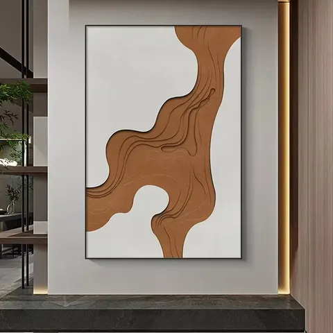 抽象 单幅 装饰画 意式极简 客厅背景墙挂画 壁饰摆件
