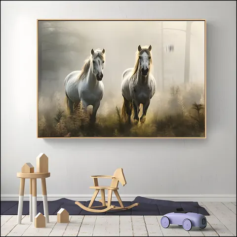 动物 单幅 装饰画 现代简约 客厅背景墙挂画 晶瓷画