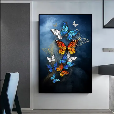 动物 单幅 装饰画 现代简约 玄关背景墙挂画 手绘油画