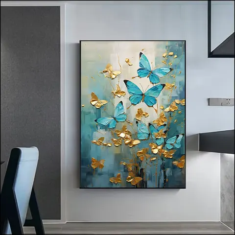 动物 单幅 装饰画 现代简约 玄关背景墙挂画 手绘油画
