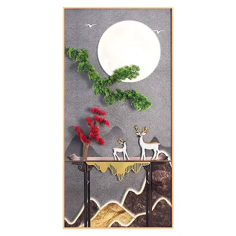 植物 单幅 装饰画 现代简约 客厅背景墙挂画