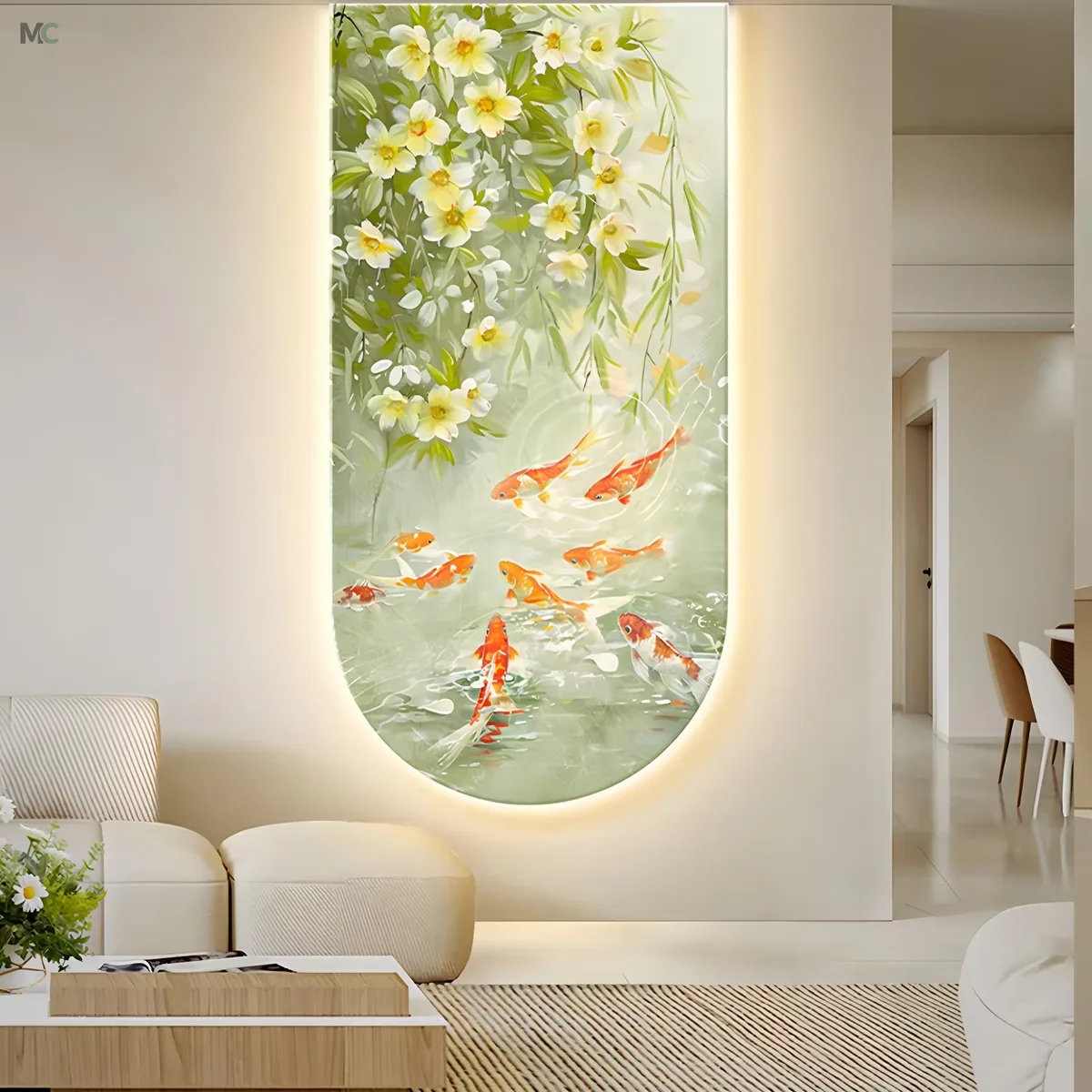 抽象 单幅 装饰画 现代简约 玄关背景墙挂画 LED带灯画