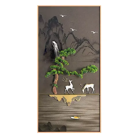 抽象 单幅 装饰画 现代简约 玄关背景墙挂画 晶瓷画