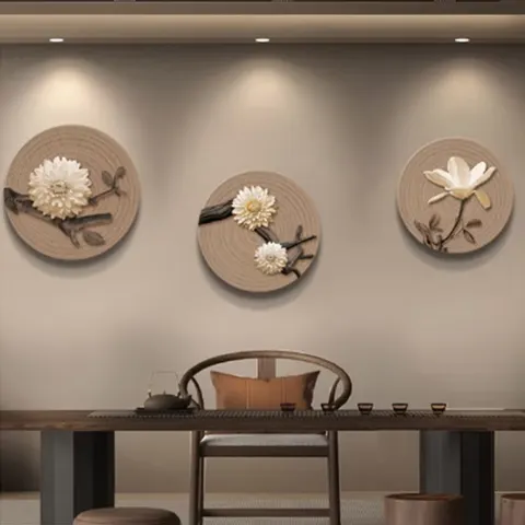 繁花 单幅 装饰画 现代简约 客厅背景墙挂画 晶瓷画