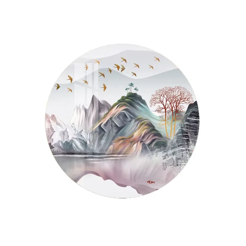 羽毛 单幅 装饰画 现代简约 卧室背景墙挂画 LED带灯画