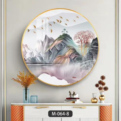 羽毛 单幅 装饰画 现代简约 卧室背景墙挂画 LED带灯画