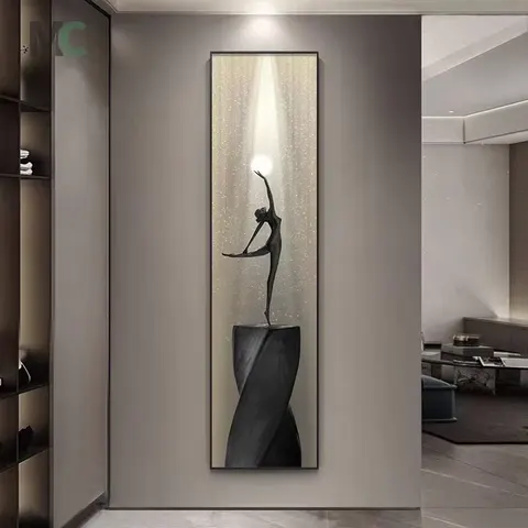 抽象 单幅 装饰画 轻奢风 玄关背景墙挂画