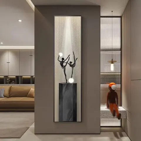 抽象 单幅 装饰画 轻奢风 玄关背景墙挂画