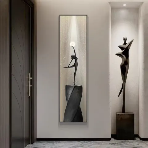 抽象 单幅 装饰画 轻奢风 玄关背景墙挂画