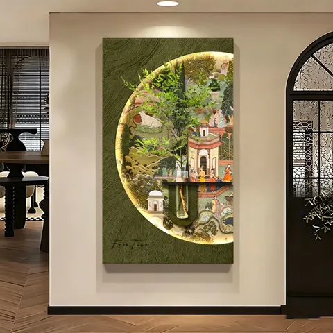 植物 单幅 装饰画 现代简约 客厅背景墙挂画 砂岩浮雕