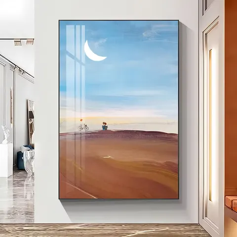 海浪 单幅 装饰画 现代简约 玄关背景墙挂画 晶瓷画