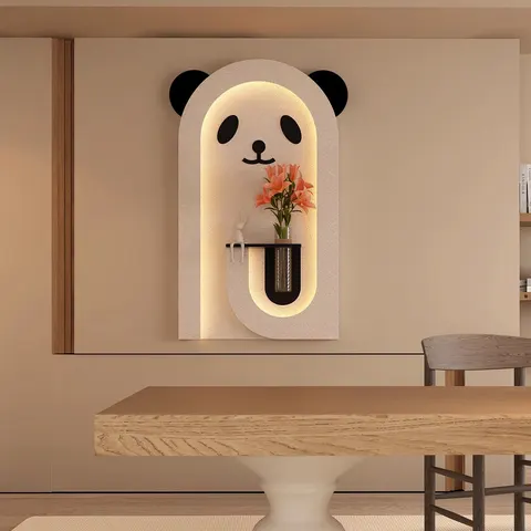 植物 单幅 装饰画 现代简约 客厅背景墙挂画 LED带灯画