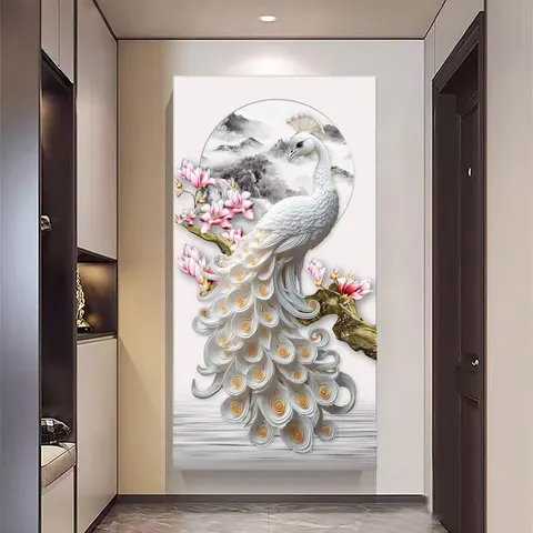 植物 单幅 装饰画 现代简约 客厅背景墙挂画 砂岩浮雕