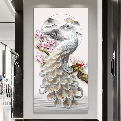 植物 单幅 装饰画 现代简约 客厅背景墙挂画 砂岩浮雕