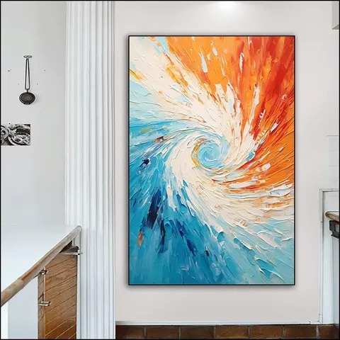 抽象 单幅 装饰画 现代简约 玄关背景墙挂画 晶瓷画