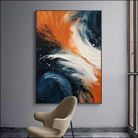 抽象 单幅 装饰画 现代简约 玄关背景墙挂画 晶瓷画