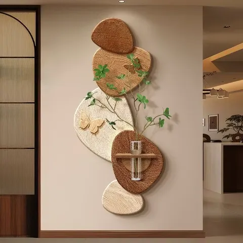 植物 单幅 装饰画 现代简约 客厅背景墙挂画 LED带灯画