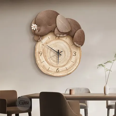挂钟组合 单幅 装饰画 现代简约 餐厅背景墙挂画 挂钟