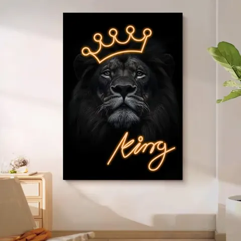 抽象 单幅 装饰画 现代简约 客厅背景墙挂画 LED带灯画