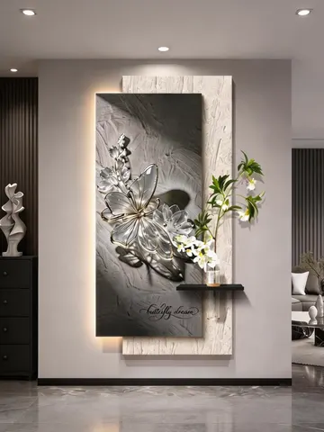 动物 单幅 装饰画 现代简约 玄关背景墙挂画 LED带灯画