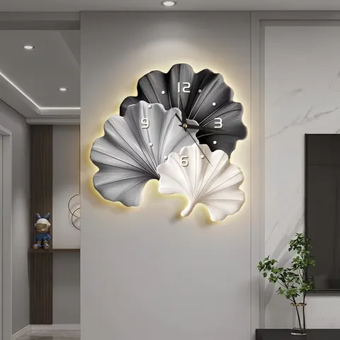 动物 单幅 装饰画 现代简约 客厅背景墙挂画 挂钟