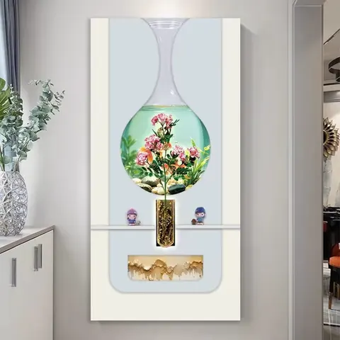 抽象 单幅 装饰画 现代简约 玄关背景墙挂画 LED带灯画