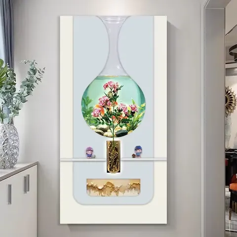 抽象 单幅 装饰画 现代简约 玄关背景墙挂画 LED带灯画