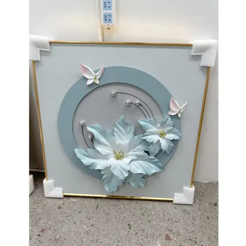 抽象 单幅 装饰画 现代简约 客厅背景墙挂画 LED带灯画