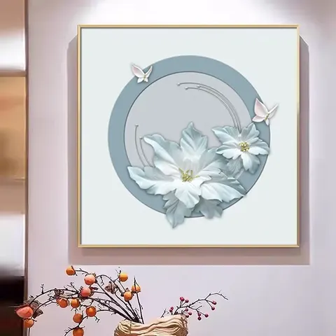 抽象 单幅 装饰画 现代简约 客厅背景墙挂画 LED带灯画