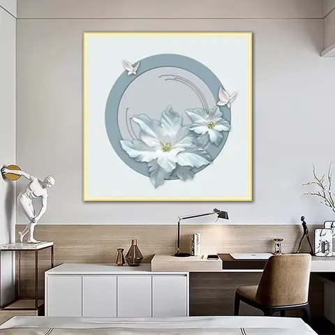 抽象 单幅 装饰画 现代简约 客厅背景墙挂画 LED带灯画