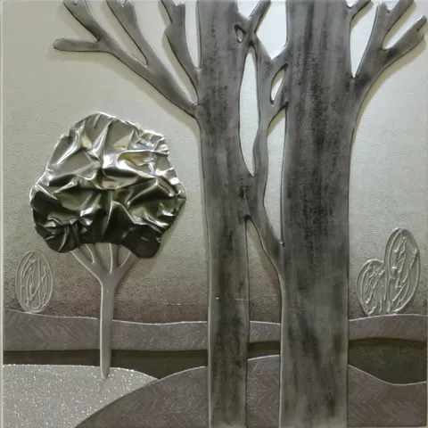 抽象 单幅 装饰画 轻奢风 客厅背景墙挂画 手工皮雕