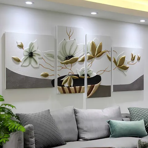 抽象 单幅 装饰画 轻奢风 客厅背景墙挂画 手工皮雕