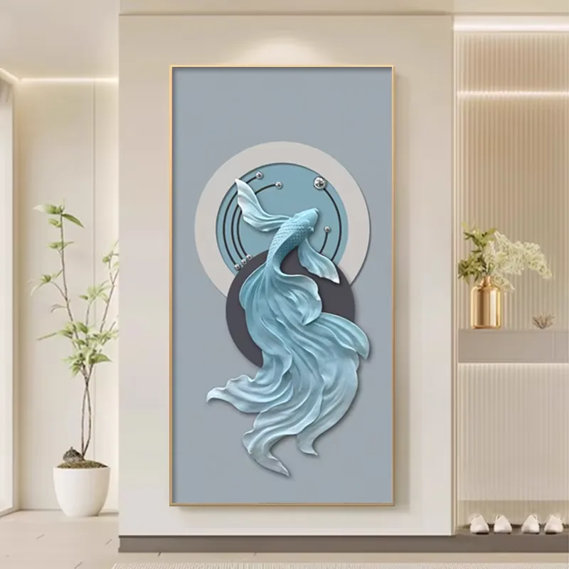 抽象 单幅 装饰画 现代简约 玄关背景墙挂画 LED带灯画