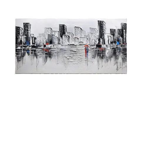抽象 单幅 装饰画 轻奢风 客厅背景墙挂画 手绘油画