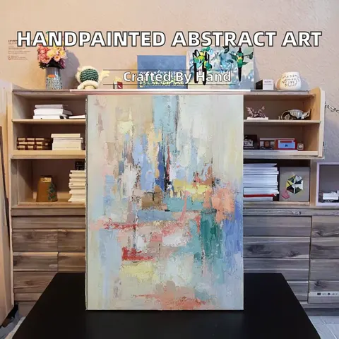 山水 单幅 装饰画 现代简约 客厅背景墙挂画 手绘油画