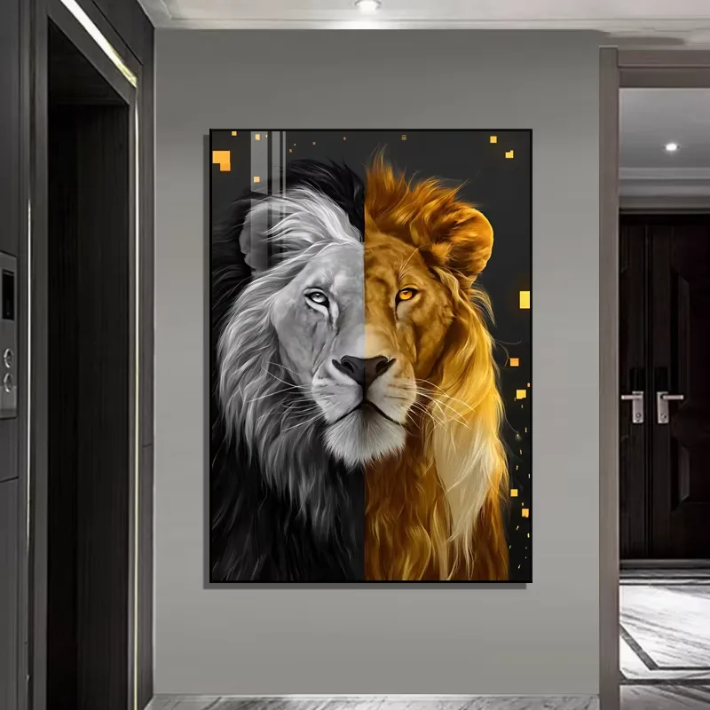 抽象 单幅 装饰画 现代简约 书房背景墙挂画 晶瓷画