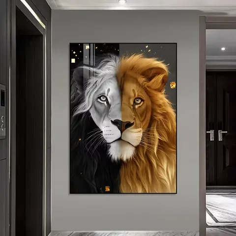 抽象 单幅 装饰画 现代简约 书房背景墙挂画 晶瓷画