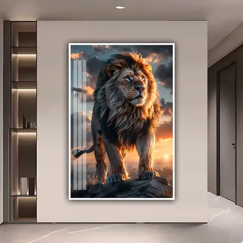 动物 单幅 装饰画 现代简约 玄关背景墙挂画 晶瓷画