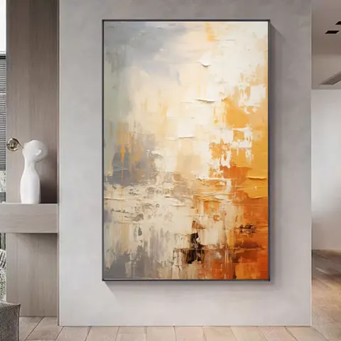 抽象 单幅 装饰画 现代简约 餐厅背景墙挂画 晶瓷画