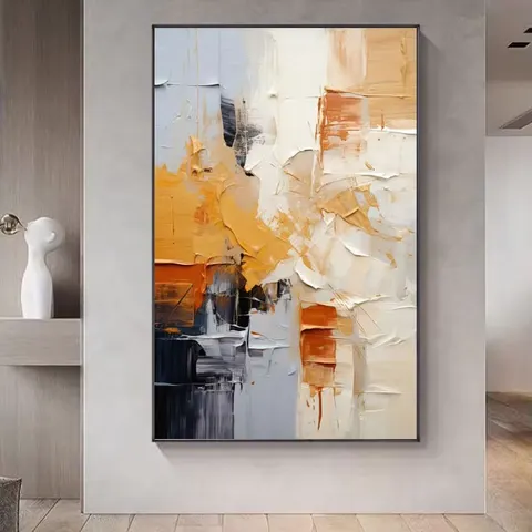 抽象 单幅 装饰画 现代简约 餐厅背景墙挂画 晶瓷画