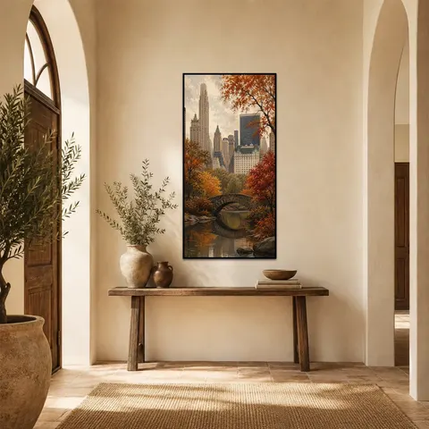 山水 单幅 装饰画 现代简约 玄关背景墙挂画 晶瓷画