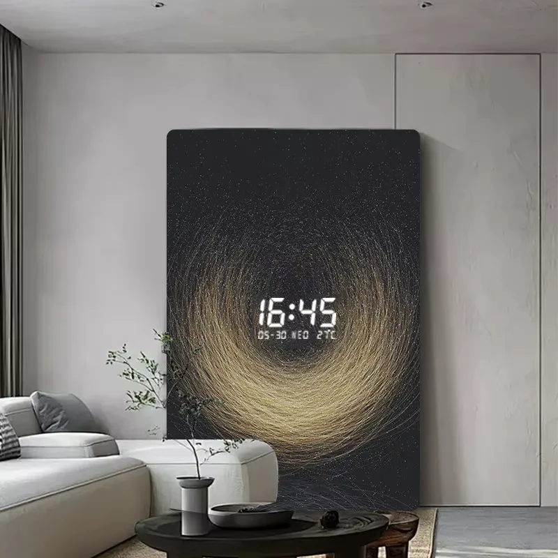抽象 单幅 装饰画 轻奢风 客厅背景墙挂画 LED带灯画