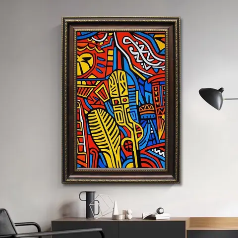 抽象 单幅 装饰画 现代简约 客厅背景墙挂画 晶瓷画