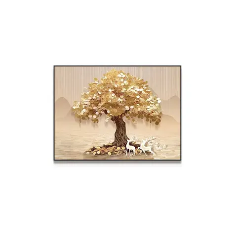 植物 单幅 装饰画 现代简约 客厅背景墙挂画