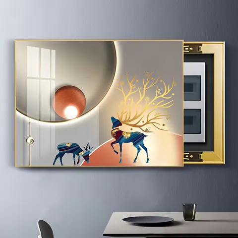 抽象 单幅 装饰画 现代简约 客厅背景墙挂画 晶瓷画